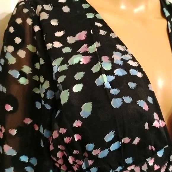 🌺Gorgeous ASOS Design pleated detailed dress with balloon sheer sleeve NWOT - Picture 6 of 13